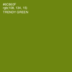 #6C860F - Trendy Green Color Image