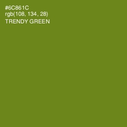#6C861C - Trendy Green Color Image