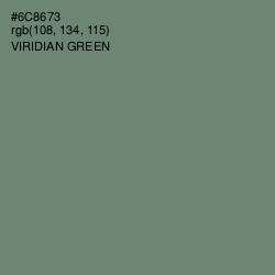 #6C8673 - Viridian Green Color Image