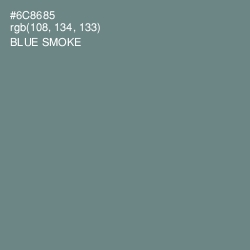 #6C8685 - Blue Smoke Color Image