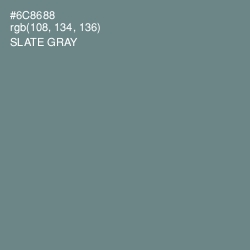 #6C8688 - Slate Gray Color Image