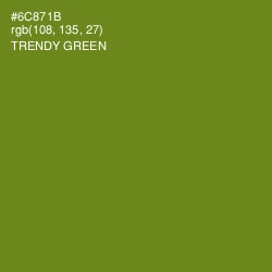 #6C871B - Trendy Green Color Image
