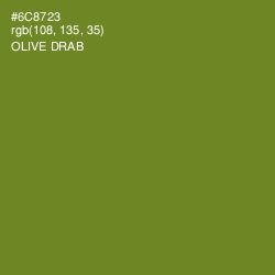 #6C8723 - Olive Drab Color Image