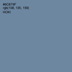 #6C879F - Hoki Color Image