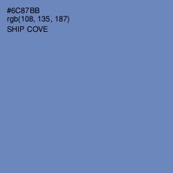 #6C87BB - Ship Cove Color Image