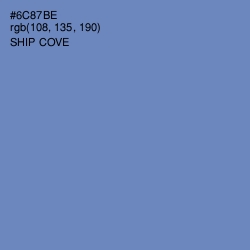 #6C87BE - Ship Cove Color Image