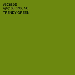 #6C880E - Trendy Green Color Image