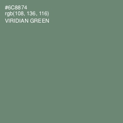 #6C8874 - Viridian Green Color Image
