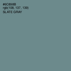 #6C898B - Slate Gray Color Image