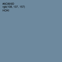 #6C899D - Hoki Color Image