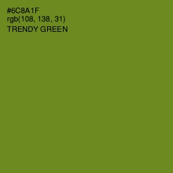 #6C8A1F - Trendy Green Color Image