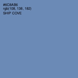 #6C8AB6 - Ship Cove Color Image