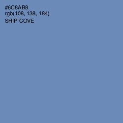 #6C8AB8 - Ship Cove Color Image