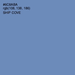 #6C8ABA - Ship Cove Color Image