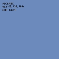 #6C8ABC - Ship Cove Color Image