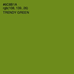 #6C8B1A - Trendy Green Color Image