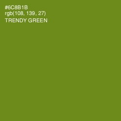 #6C8B1B - Trendy Green Color Image