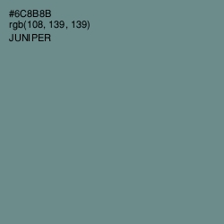 #6C8B8B - Juniper Color Image