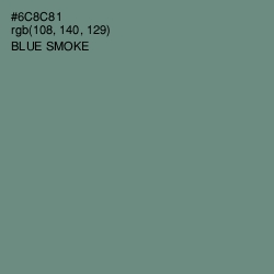 #6C8C81 - Blue Smoke Color Image