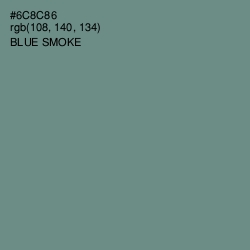 #6C8C86 - Blue Smoke Color Image