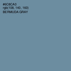 #6C8CA0 - Bermuda Gray Color Image