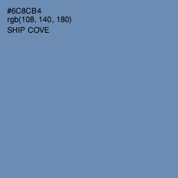 #6C8CB4 - Ship Cove Color Image