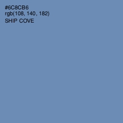 #6C8CB6 - Ship Cove Color Image