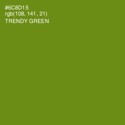 #6C8D15 - Trendy Green Color Image