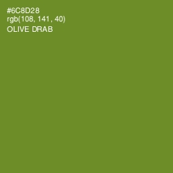 #6C8D28 - Olive Drab Color Image
