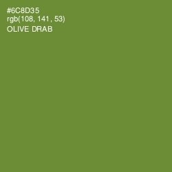 #6C8D35 - Olive Drab Color Image