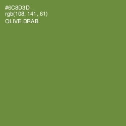 #6C8D3D - Olive Drab Color Image