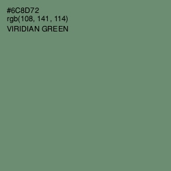 #6C8D72 - Viridian Green Color Image