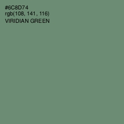 #6C8D74 - Viridian Green Color Image