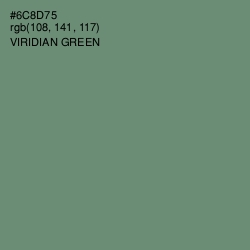 #6C8D75 - Viridian Green Color Image