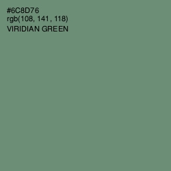 #6C8D76 - Viridian Green Color Image