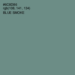 #6C8D86 - Blue Smoke Color Image