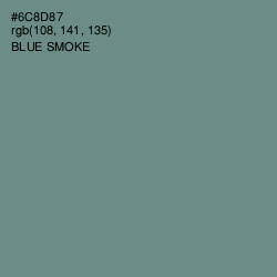 #6C8D87 - Blue Smoke Color Image