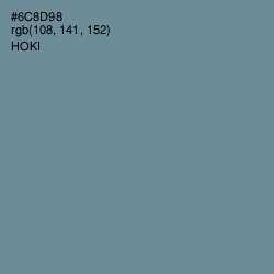 #6C8D98 - Hoki Color Image