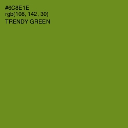 #6C8E1E - Trendy Green Color Image