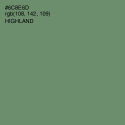 #6C8E6D - Highland Color Image