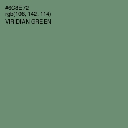 #6C8E72 - Viridian Green Color Image