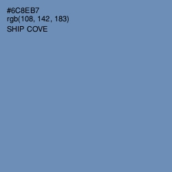 #6C8EB7 - Ship Cove Color Image