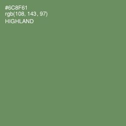 #6C8F61 - Highland Color Image