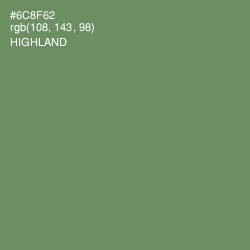 #6C8F62 - Highland Color Image