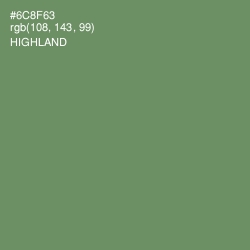 #6C8F63 - Highland Color Image