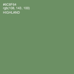 #6C8F64 - Highland Color Image