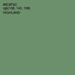 #6C8F6C - Highland Color Image