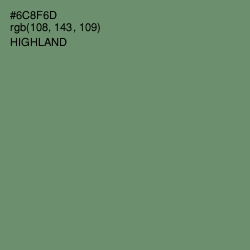 #6C8F6D - Highland Color Image