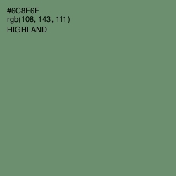 #6C8F6F - Highland Color Image