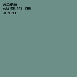 #6C8F88 - Juniper Color Image